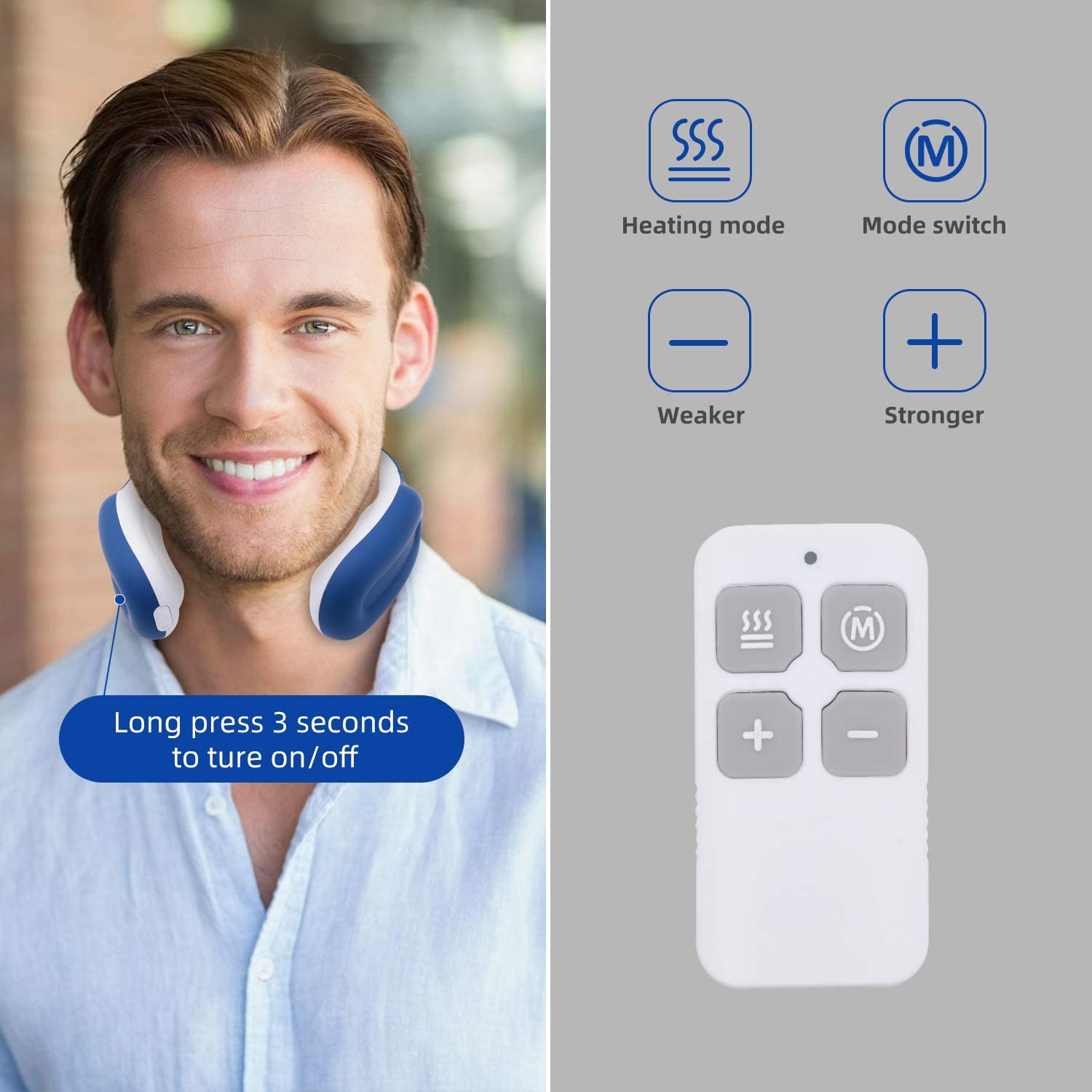 Portable Wireless Neck and Shoulder Neck Massager || Gift For Him and Her - RAPBLUE