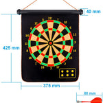 15 Inches Double Sided Magnetic Dart Board Set for Family Games - RAPBLUE