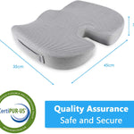 U-shaped memory cotton upholstery gel seat - RAPBLUE