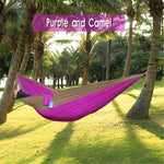 Backpacking Hammock - Portable Nylon Parachute Outdoor Double Hammock - RAPBLUE