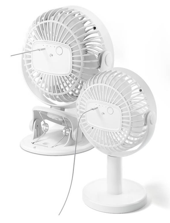 Mini Clip-on USB Desktop Fan - RAPBLUE
