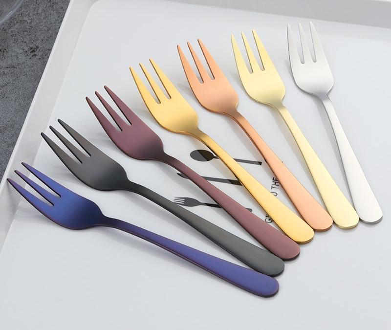 7 Pcs Colorful Fruit Dessert Fork Set - RAPBLUE