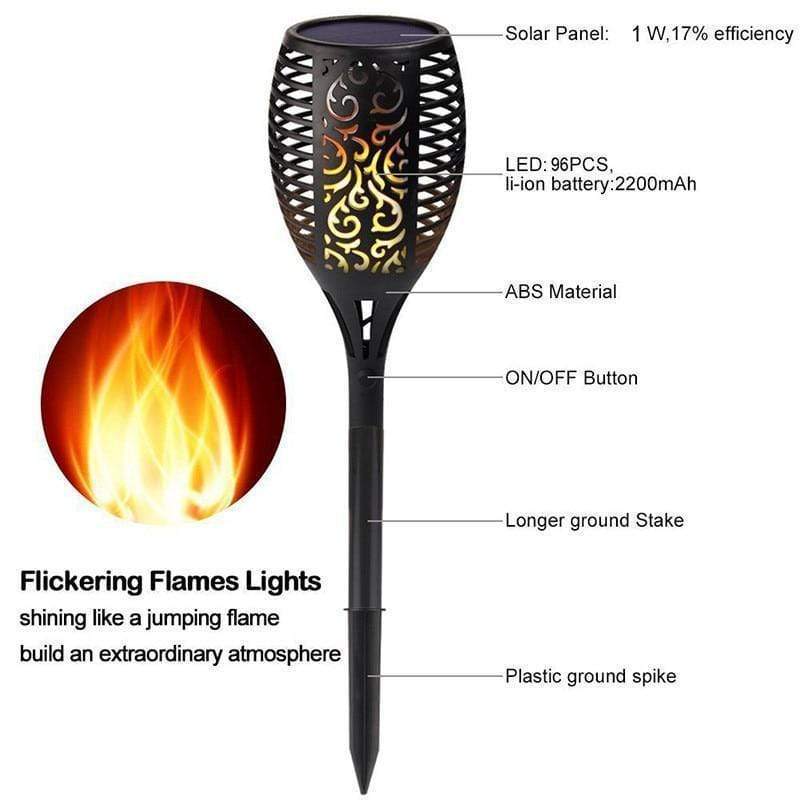 Solar Flickering Garden Lamp - RAPBLUE
