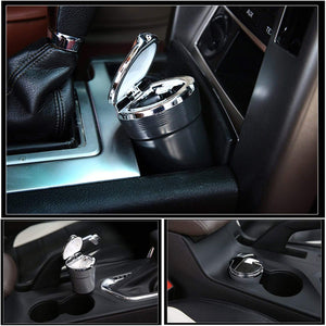 Portable Stainless Car LED Light Ashtray - RAPBLUE