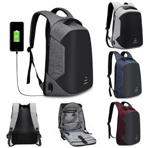 Anti-Theft Waterproof Laptop Backpack with External USB Charging Port - RAPBLUE