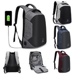 Anti-Theft Waterproof Laptop Backpack with External USB Charging Port - RAPBLUE