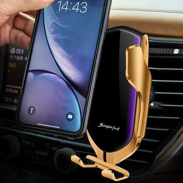 Automatic Clamping Wireless Charging Car Phone Holder - RAPBLUE