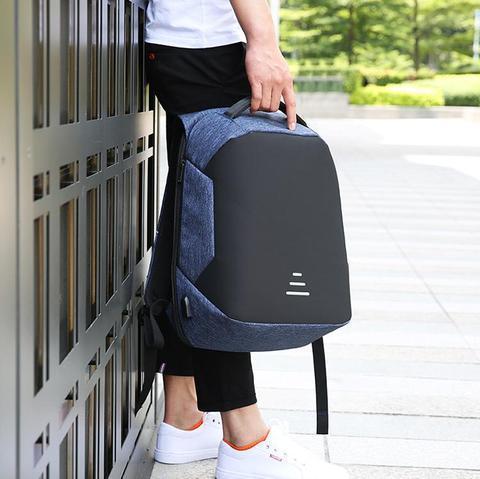 Anti-Theft Waterproof Laptop Backpack with External USB Charging Port - RAPBLUE