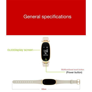 Bluetooth Waterproof S3 Fashion Women Smart Watch - RAPBLUE