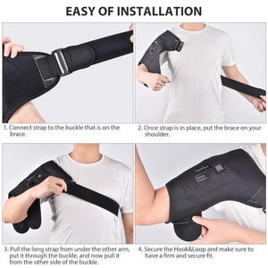 Heated Electric Shoulder Support Brace - RAPBLUE