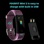 FOURFIT MINI 2 - Kids Activity Tracker Colour Tracker Childrens Fitness Watch - RAPBLUE