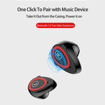 Built-in Wireless Bluetooth Earphones - RAPBLUE