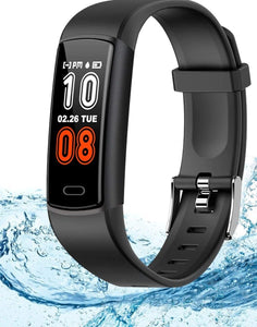 Fitness Tracker,Activity Tracker Watch with Heart Rate Blood Pressure Monitor,Waterproof Colourful Screen Pedometer Calorie Step Counter Sleep Monitor for Android and iPhone - RAPBLUE