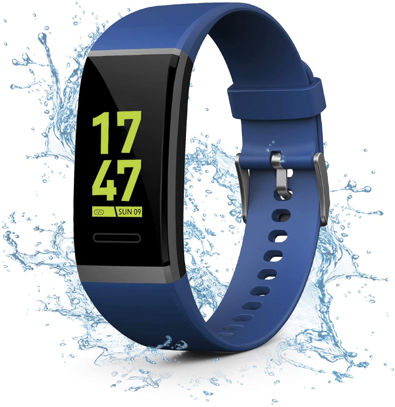 Fitness Tracker, Waterproof Colour Screen Smart Bracelet with Heart Rate Blood Pressure Monitor,Smart Watch Pedometer Activity Tracker Bluetooth for Android & iOS - RAPBLUE