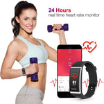 Fitness Tracker, Waterproof Colour Screen Smart Bracelet with Heart Rate Blood Pressure Monitor,Smart Watch Pedometer Activity Tracker Bluetooth for Android & iOS - RAPBLUE