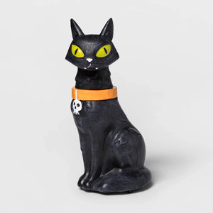 Mischievous Animated Black Cat Decorative Halloween Statue - RAPBLUE