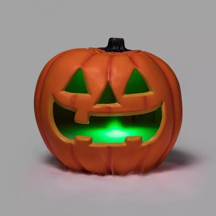 14" 3D Lantern Halloween Pumpkin With Built-in Projector - RAPBLUE