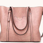 Women Genuine Leather Top Handle Satchel Daily Work Tote Shoulder Bag Large Capacity - RAPBLUE