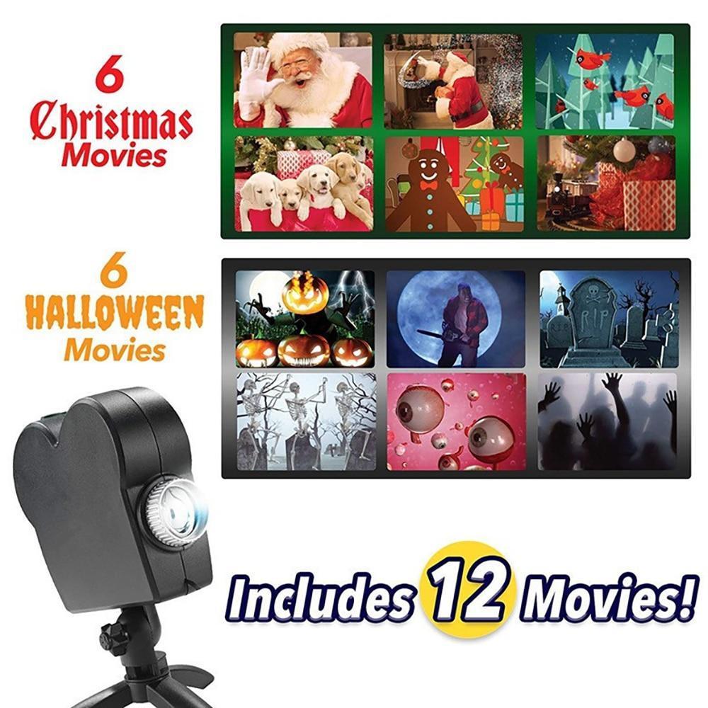 Halloween Christmas 12 Movies Laser Projector - RAPBLUE