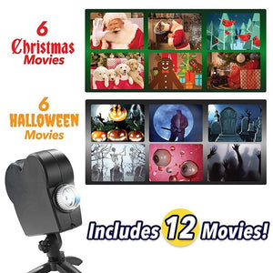 Halloween Christmas 12 Movies Laser Projector - RAPBLUE