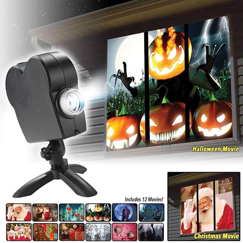 Halloween Christmas 12 Movies Laser Projector - RAPBLUE