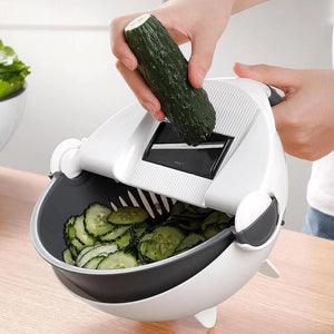 Magic Multifunctional Vegetable Cutter With Drain Basket - RAPBLUE