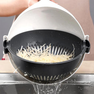 Magic Multifunctional Vegetable Cutter With Drain Basket - RAPBLUE