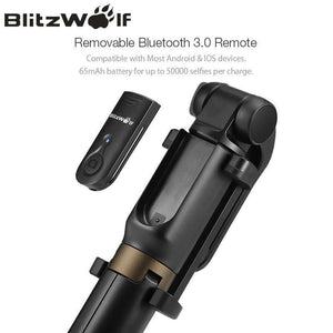 3 in 1 Wireless Bluetooth Selfie Stick Mini Tripod Extendable Monopod Universal For iPhone For Samsung Huawei - RAPBLUE