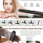 PROFESSIONAL SALON STEAM HAIR STRAIGHTENER - RAPBLUE