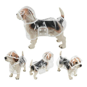 Transparent Dog Raincoat With Hood - RAPBLUE