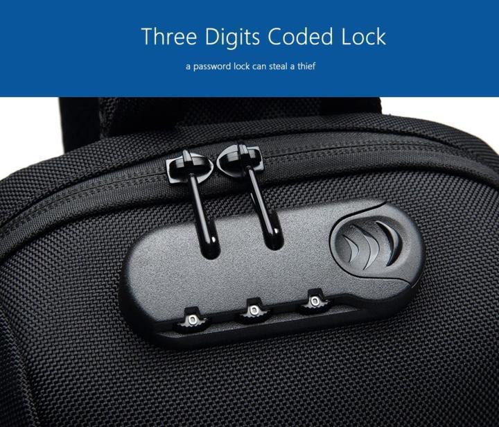 Anti Theft Backpack with 3 Digit Lock - RAPBLUE