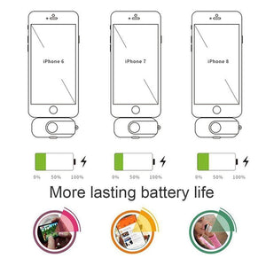 Portable Power Bank Charger - 4 Mini Magnetic Charging Packs with Charging Station Stand-Alone Powerbank for iPhone Android - RAPBLUE