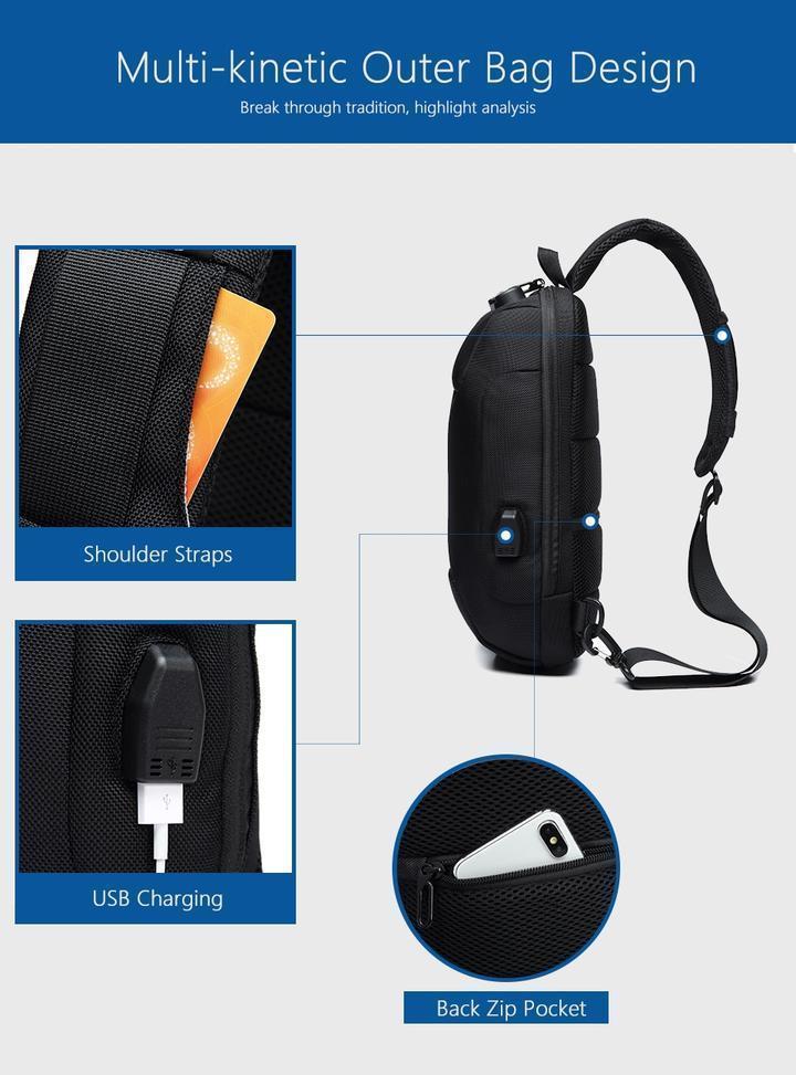 Anti Theft Backpack with 3 Digit Lock - RAPBLUE