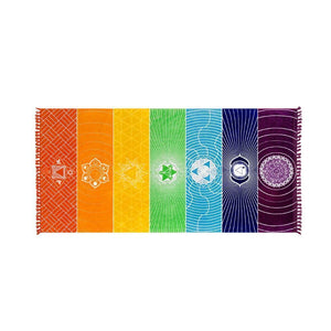 7 Chakra Yoga & Beach Mat - RAPBLUE