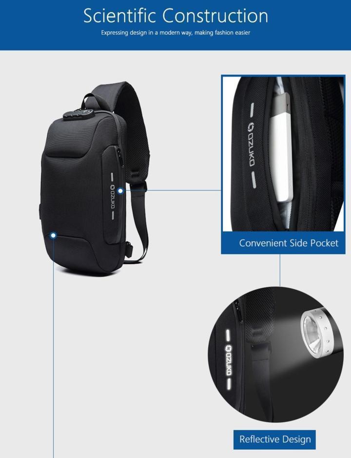 Anti Theft Backpack with 3 Digit Lock - RAPBLUE