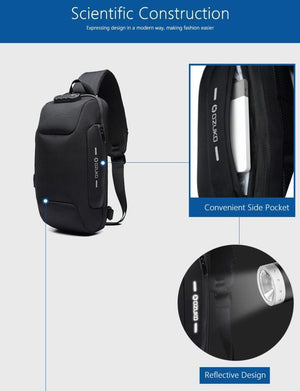 Anti Theft Backpack with 3 Digit Lock - RAPBLUE