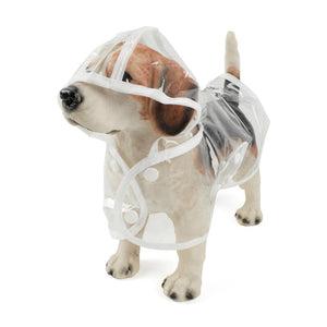 Transparent Dog Raincoat With Hood - RAPBLUE