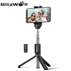 3 in 1 Wireless Bluetooth Selfie Stick Mini Tripod Extendable Monopod Universal For iPhone For Samsung Huawei - RAPBLUE