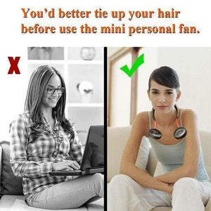 Hand free personal fan - RAPBLUE