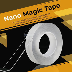 Nano Magic Tape - Reusable Double Sided Adhesive Traceless Tape Removable Sticker Washable Loo - RAPBLUE