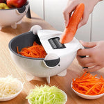 Magic Multifunctional Vegetable Cutter With Drain Basket - RAPBLUE