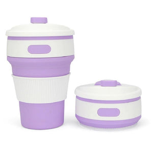 Collapsible BPA FREE Silicone Travel Coffee Mug Cup - RAPBLUE