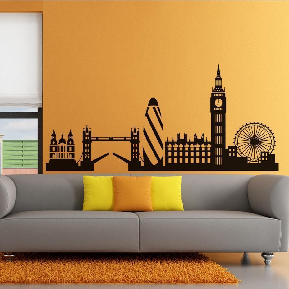 London Skyline Art Wall Sticker - RAPBLUE