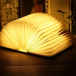 Wooden Book LED Magnetic Foldable Rechargeable Light - RAPBLUE