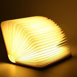 Wooden Book LED Magnetic Foldable Rechargeable Light - RAPBLUE
