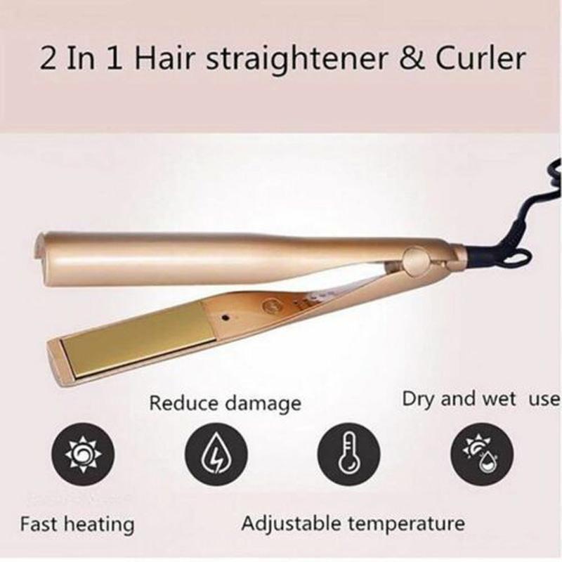 2-In-1 Hair Curling Straightening Iron Hair Curler Flat Iron 2.0 - RAPBLUE