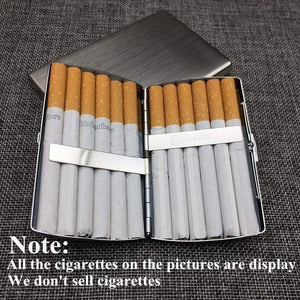 Stainless Steel Portable Cigarette Case - RAPBLUE