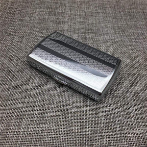 Stainless Steel Portable Cigarette Case - RAPBLUE