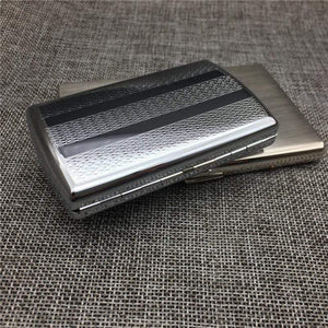 Stainless Steel Portable Cigarette Case - RAPBLUE