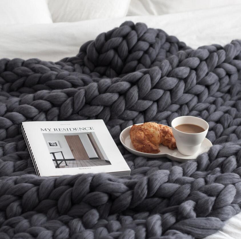 Chunky Knit Blanket - RAPBLUE